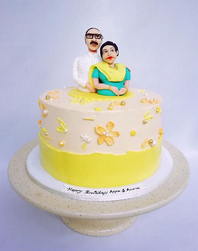 Couple Cake Cake By Minna Abraham Cakesdecor 