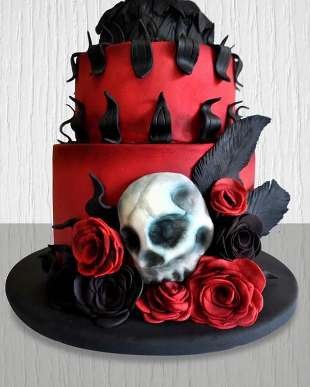 Angel of death Cake - Cake by Laura Reyes - CakesDecor