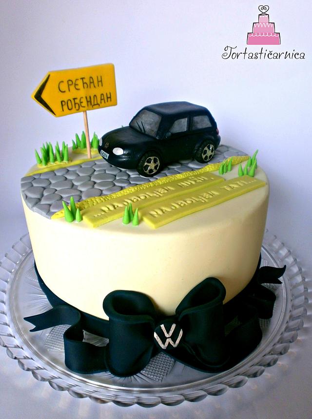 Volkswagen cake - Cake by NataÅ¡a - CakesDecor