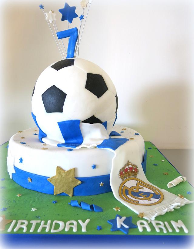 Real Madrid cake Decorated Cake by Sugar&Spice by NA CakesDecor