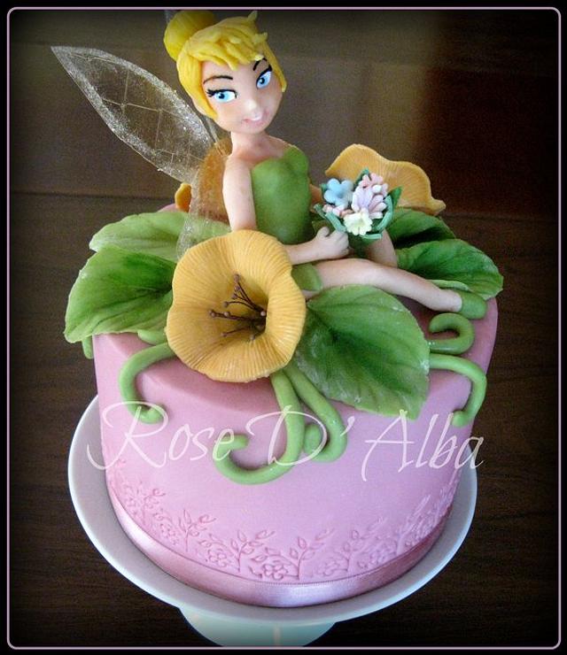 Tinkerbell cake - Decorated Cake by Rose D' Alba cake - CakesDecor