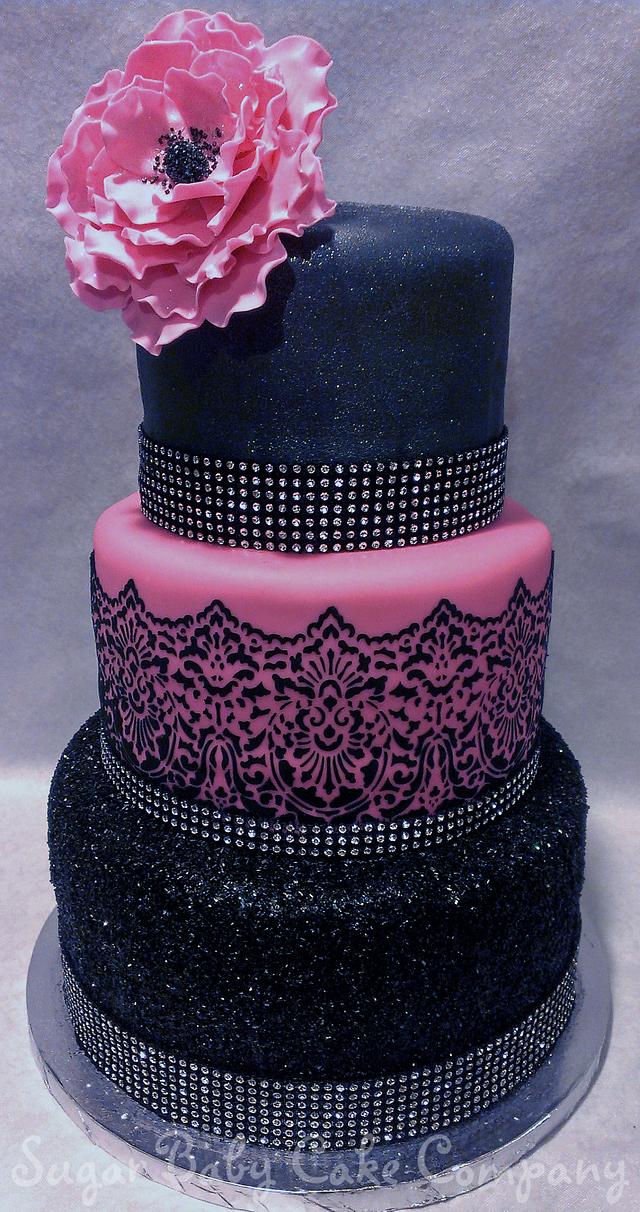 Sexy Bling 40th Birthday Cake Cake By Kristi Cakesdecor