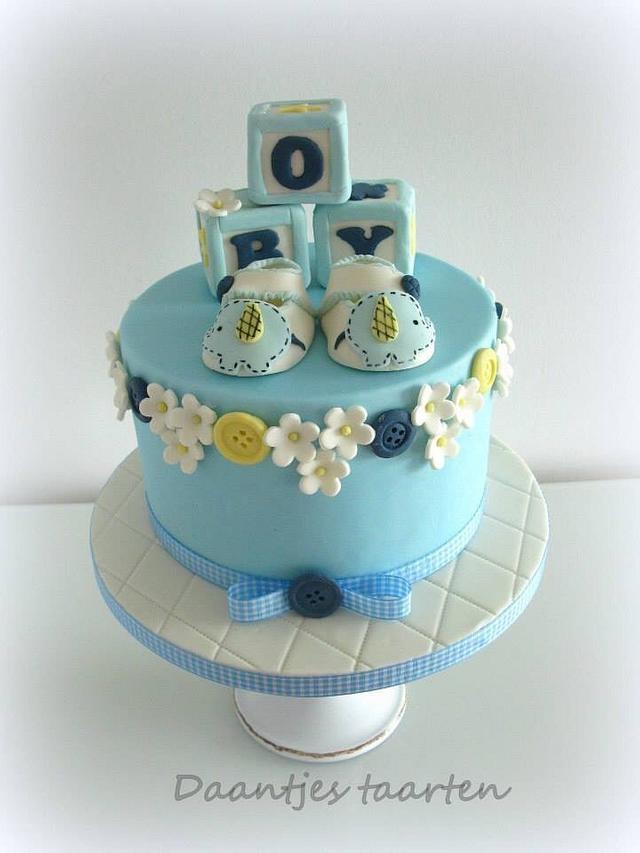 Baby boy - Decorated Cake by Daantje - CakesDecor