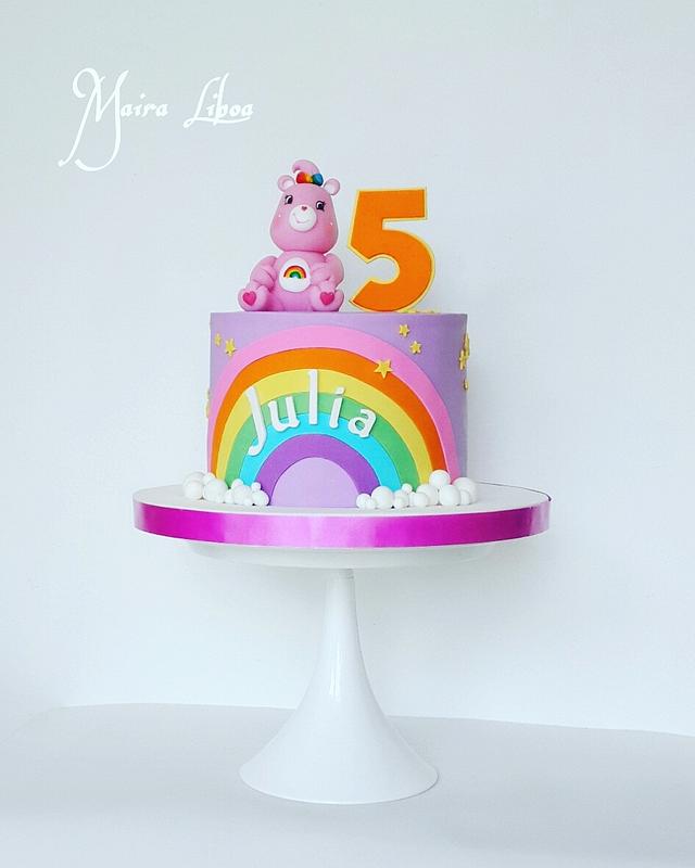 Purple Care Bear Birthday Cake | A Care Bear Birthday Cake f… | Flickr