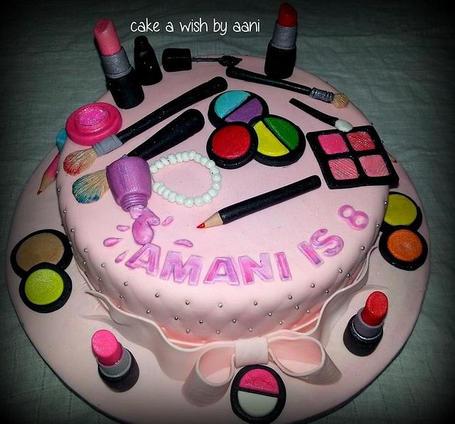 Make up cake - Decorated Cake by Aani - CakesDecor