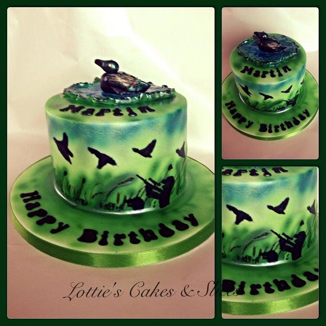 Hunting cake in buttercream icing - Decorated Cake by - CakesDecor