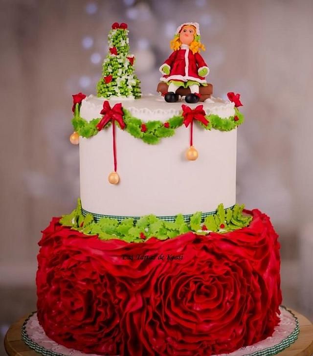 birthday christmas cake - Decorated Cake by Cake boutique - CakesDecor