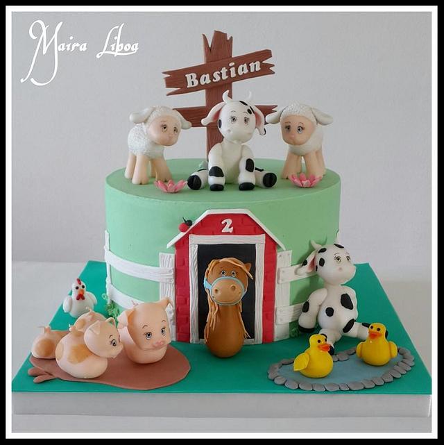 Farm cake - Decorated Cake by Maira Liboa - CakesDecor