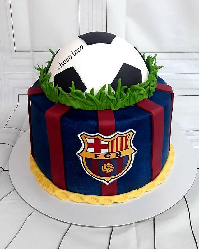 fcb football cake