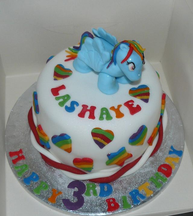 My Little Pony Mini Cake With Rainbow Dash Cake By Cakesdecor