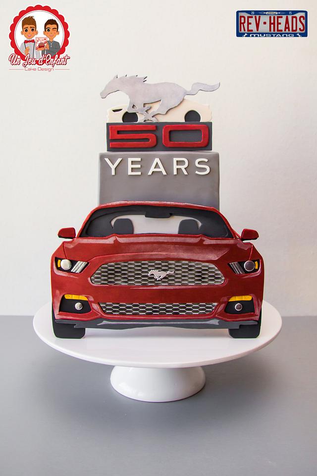 Ford Mustang 50th anniversary collaboration.REV HEADS - "Flat Mustang" 