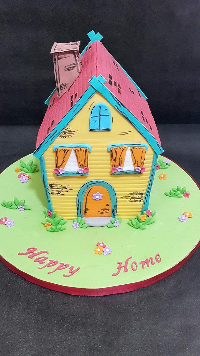 happy home cake - cake by TnK Caketory - CakesDecor