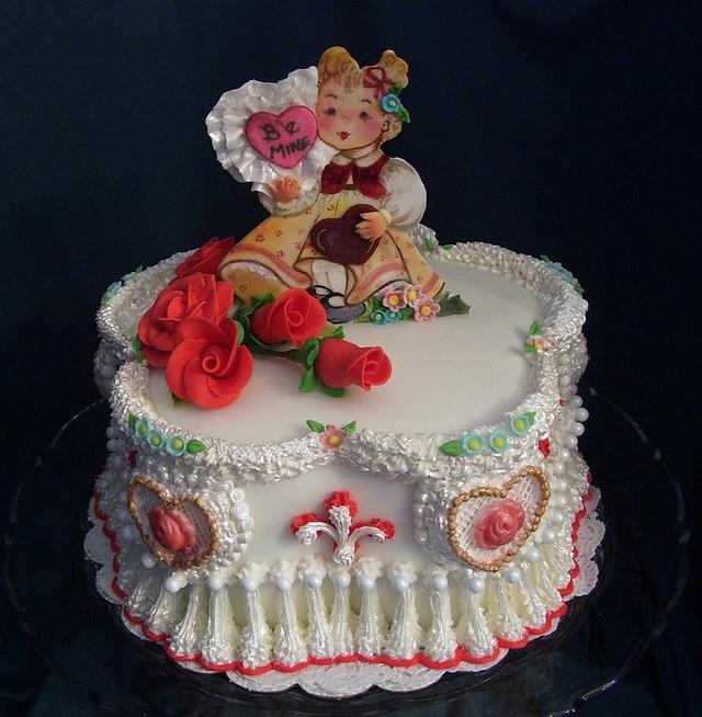 Victorian Valentine Cake