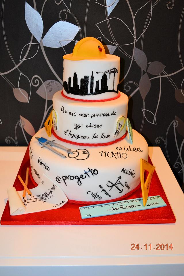 Cake engineering degree Cake by DolciCapricci CakesDecor