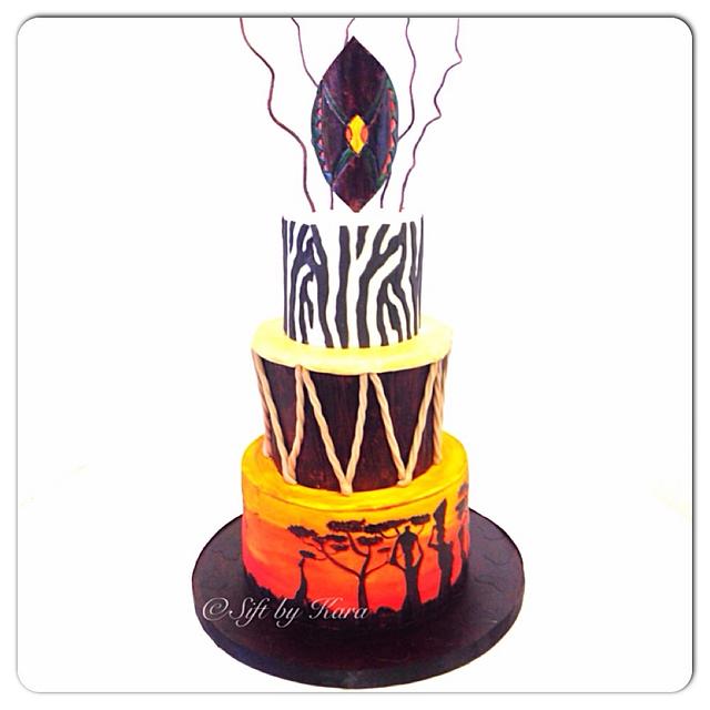 African Safari Theme Cake! - Decorated Cake By Kara - Cakesdecor