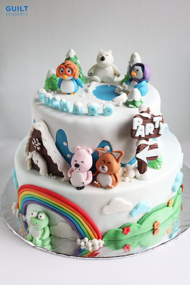 Pororo Birthday Cake