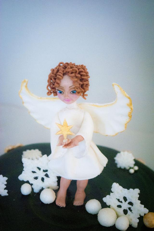 Christmas Angel cake  Cake by daroof  CakesDecor