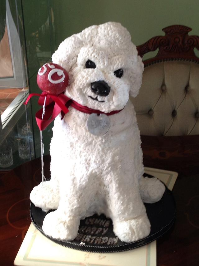 Sculpted dog cake Decorated Cake by Yetticakes CakesDecor