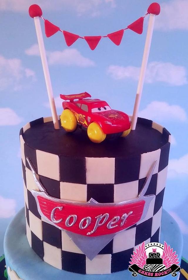 Disney Cars Themed First Birthday Cake - Cake by Cakes - CakesDecor