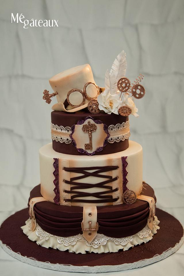 steampunk cake (with flash) | what may be my FAVOURITE desig… | Flickr