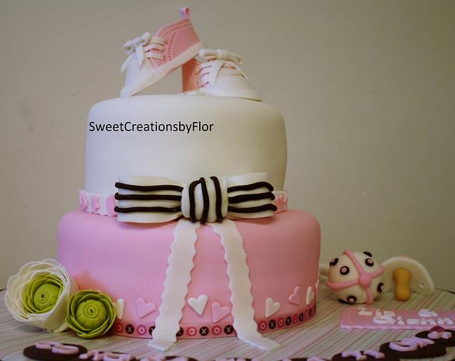 Pink baby Shower Cake
