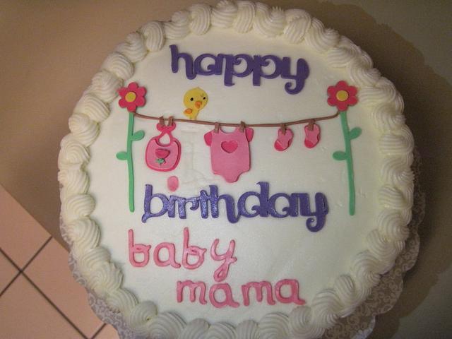 New Mom birthday cake