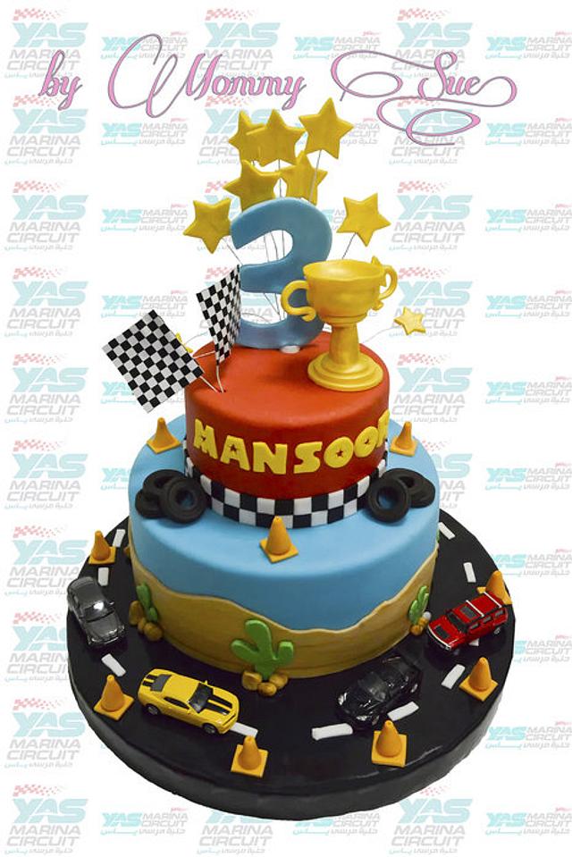 Racing Cars Themed Cake - Cake by Mommy Sue - CakesDecor