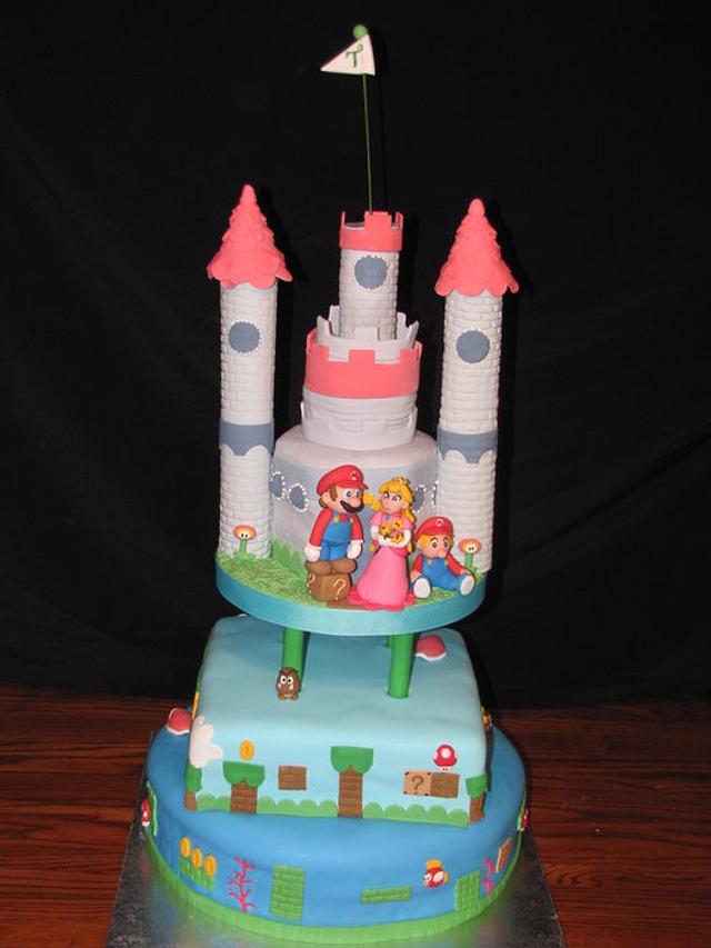 Super Mario Wedding Cake - Decorated Cake by Lani - CakesDecor