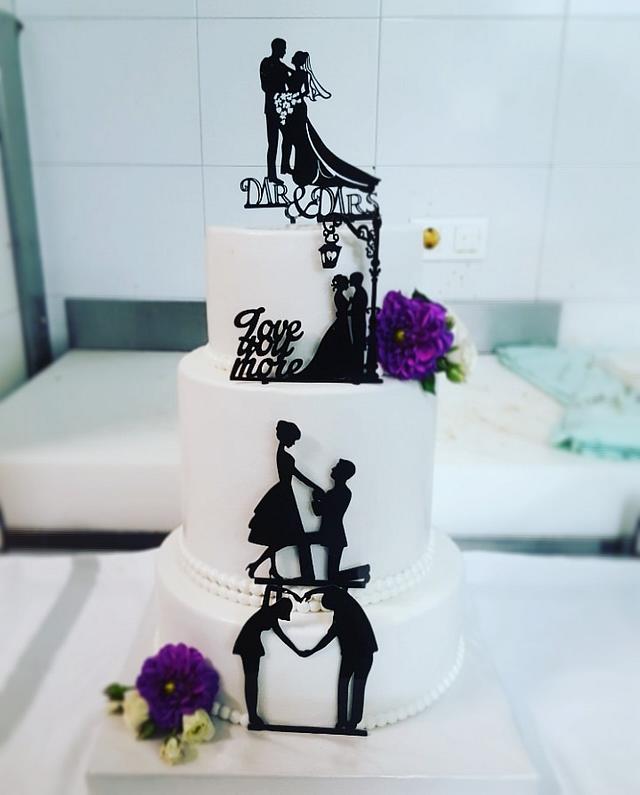 Simple wedding cake - Decorated Cake by Tea Latin - CakesDecor