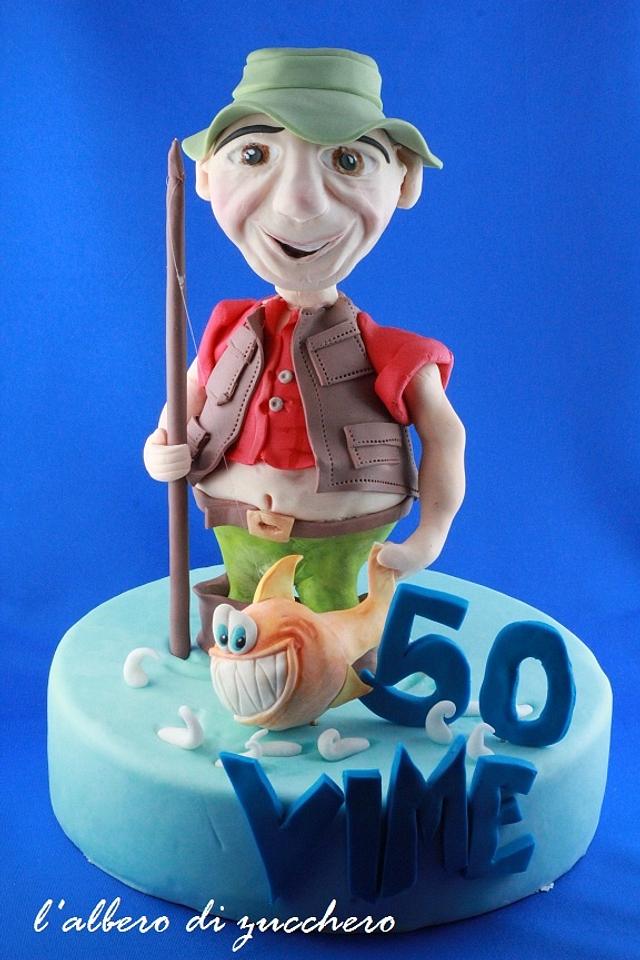 A fishman - Decorated Cake by L'albero di zucchero - CakesDecor