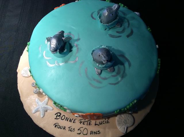 Des Dauphins Cake By Nicesmile Cakesdecor