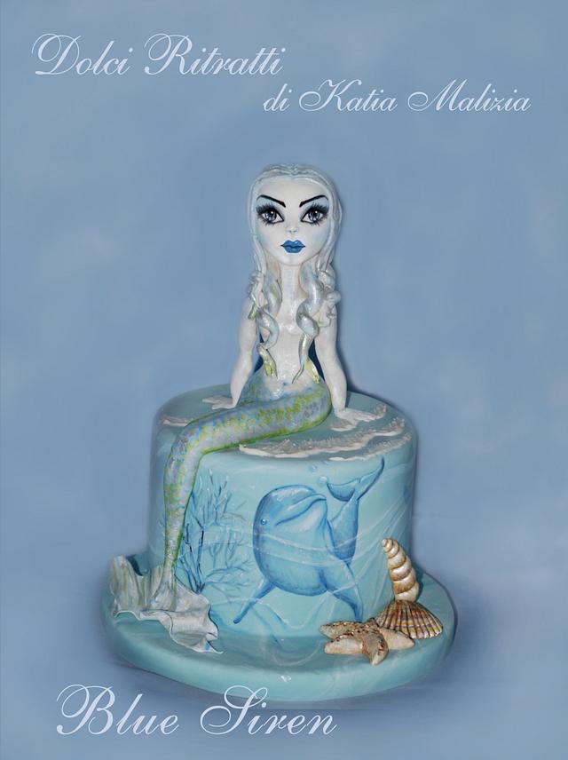 Blue Siren Cake