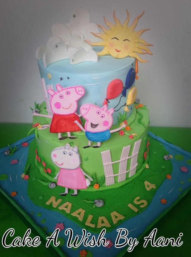 Peppa pig cake - Decorated Cake by Aani - CakesDecor