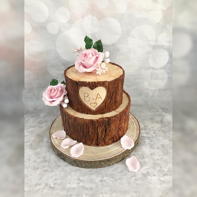 Wood cake Decorated Cake by miracles_ensucre CakesDecor