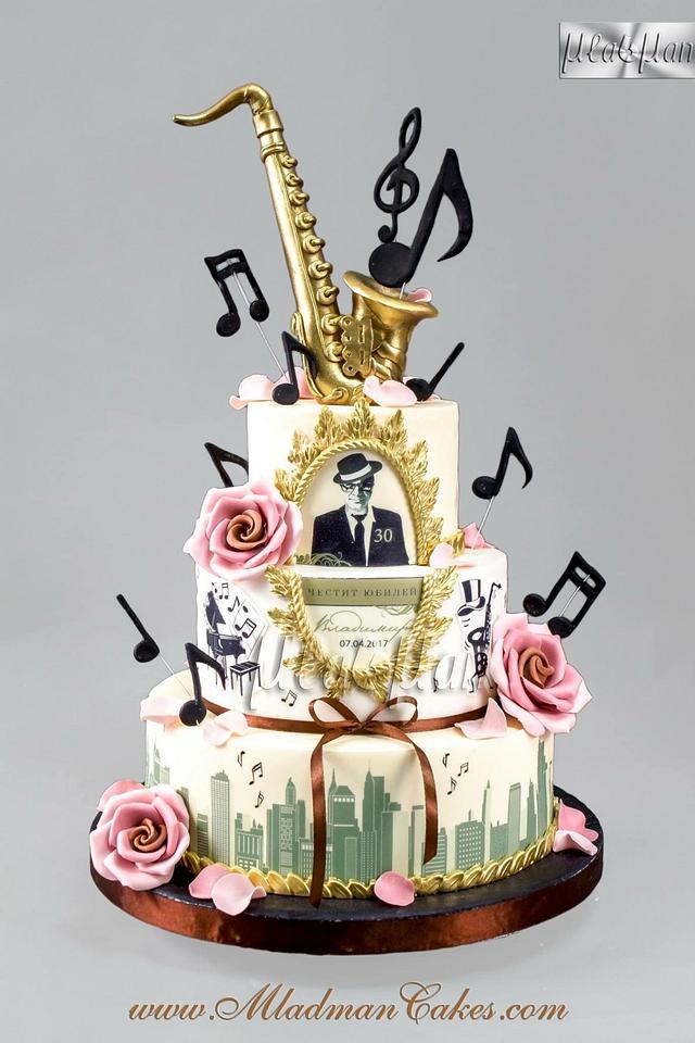 Music Birthday Cake Decoration Music Note Cake Topper Guitar Saxophone  Disco Cake Toppers Rapper Hip Hop Themed Birthday Party - AliExpress