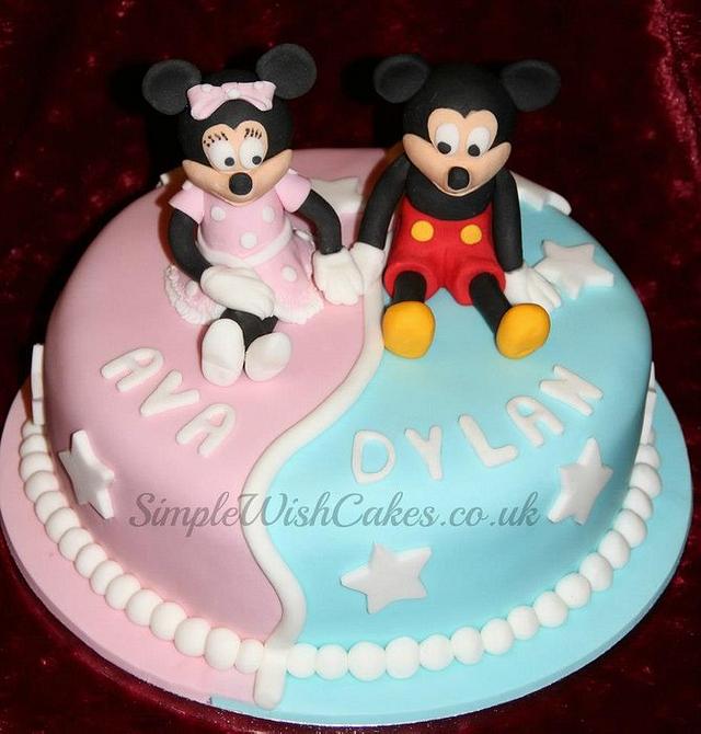 Twins Birthday Cake - Decorated Cake By Stef And Carla - CakesDecor