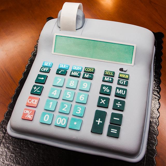 Calculator Decorated Cake by Sweets For My Sweet CakesDecor