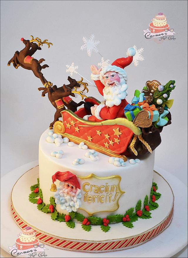 Christmas cake - Cake by Carmen Iordache - CakesDecor