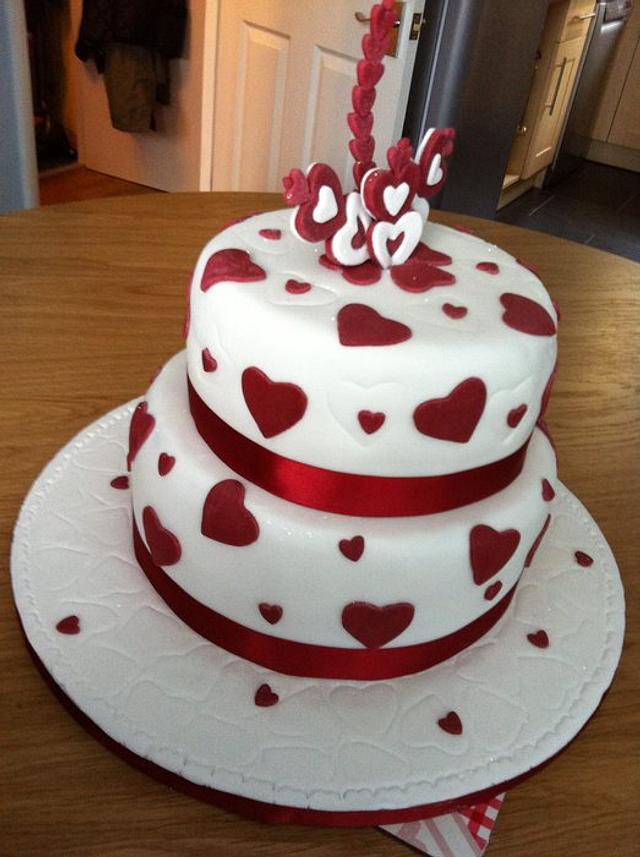 February Wedding - Decorated Cake by Amanda - CakesDecor