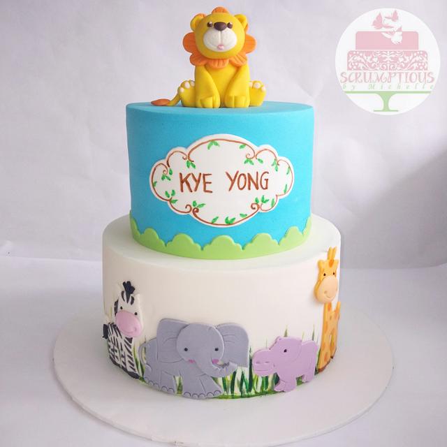 Safari themed cake