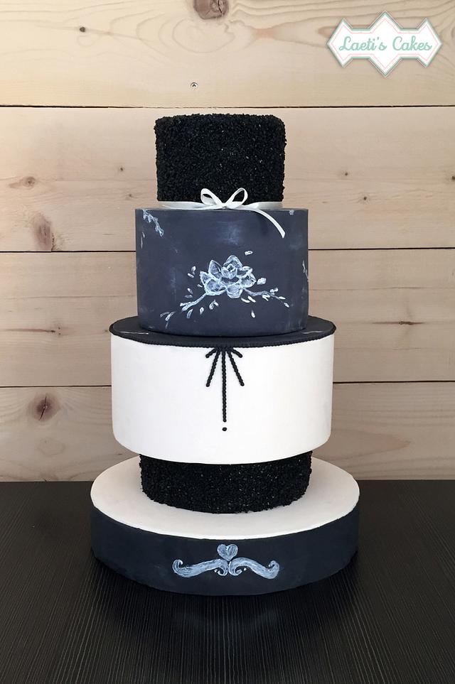 Cake Chalkboard Decorated Cake by Laetitia CakesDecor