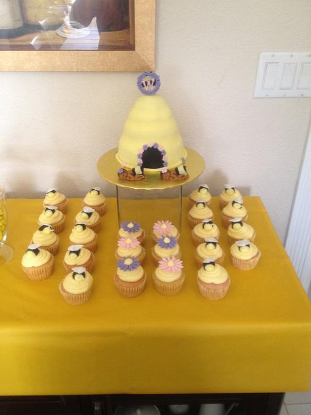 "Babee" Themed Shower for Twin Girls 