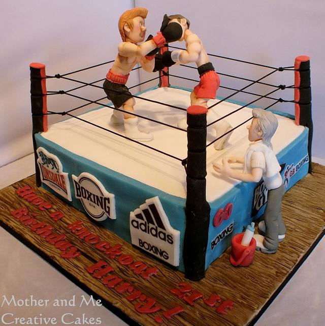 Boxing Ring Cake Cake by Mother and Me Creative Cakes CakesDecor