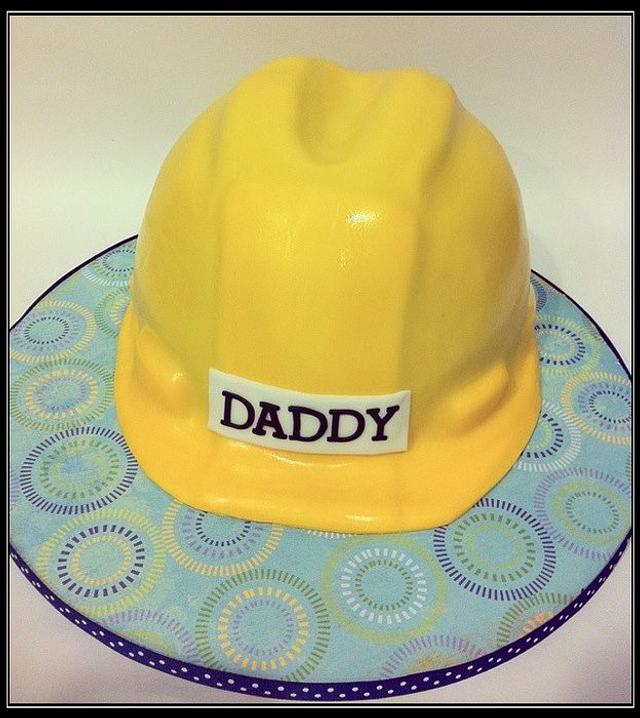 Hard hat cake Decorated Cake by Hot Mama's Cakes CakesDecor