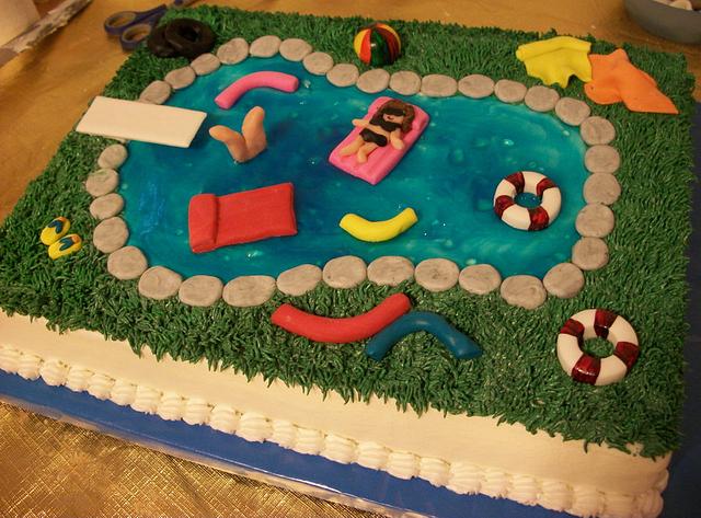 Pool Party Cake - Cake by Tracy's Custom Cakery LLC - CakesDecor