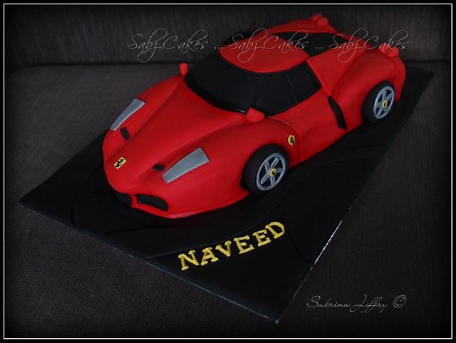 Ferrari Cake - Decorated Cake by SabzCakes - CakesDecor