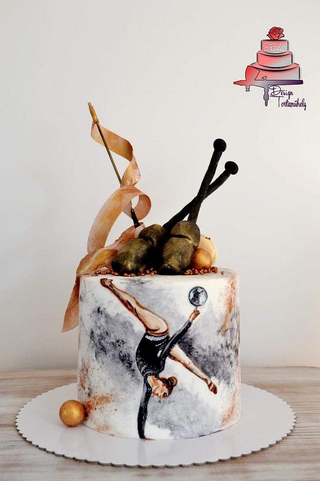 Rhythmic Gymnastics Cake Decorated Cake By Krisztina Cakesdecor