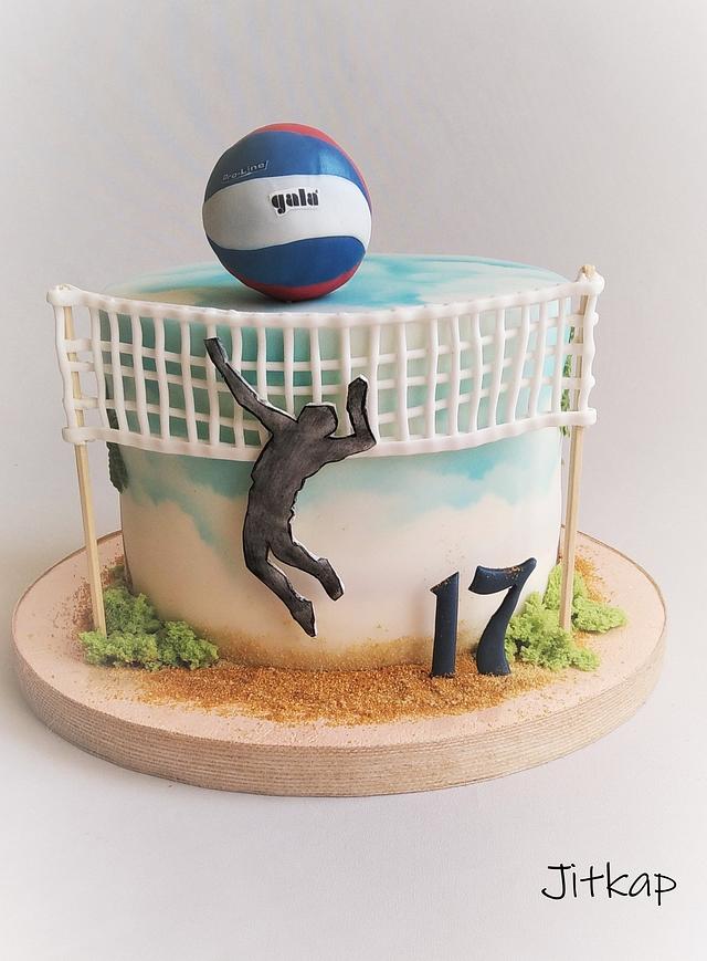 Volleyball cake Decorated Cake by Jitkap CakesDecor