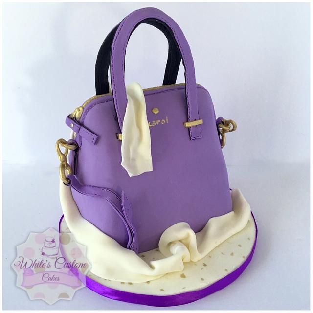 Purple Purse - Cake by Sabrina - White's Custom Cakes - CakesDecor