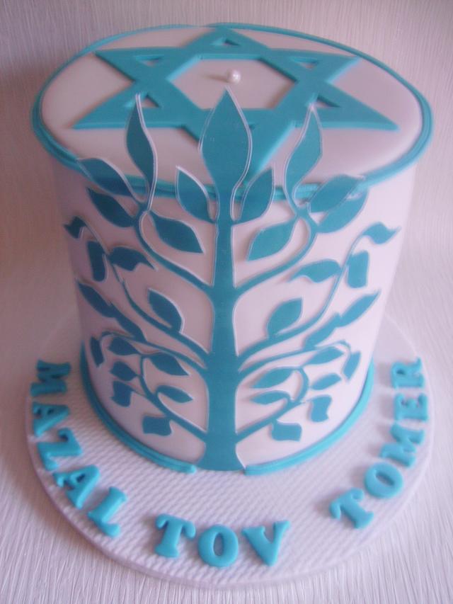 Bar Mitzvah Cake Cake by Sharon Castle CakesDecor